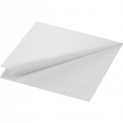 Servetter 3-Lager 40x40cm Vit