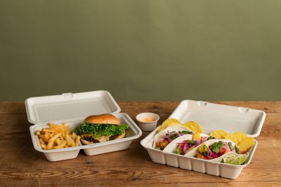 Dressingbägare Laminerad Bagasse brun 60ml