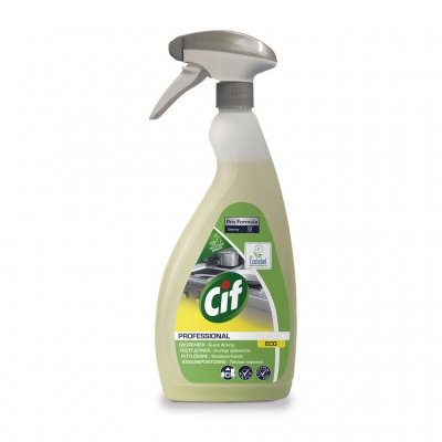 Cif Professional Eco Degreaser i triggersprayflaska – parfymfri, miljömärkt avfettningsspray för köksytor, redskap och utrustnin